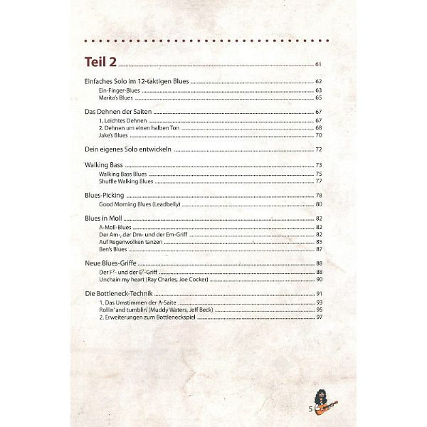 Voggenreiter Bursch's Blues Gitarrenbuch