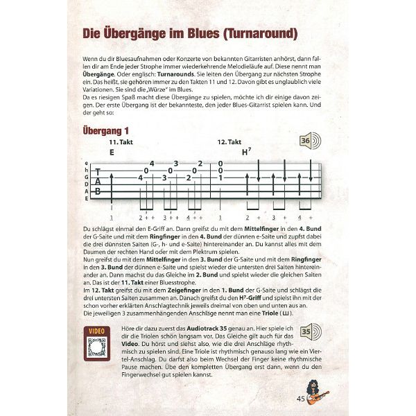 Voggenreiter Bursch's Blues Gitarrenbuch
