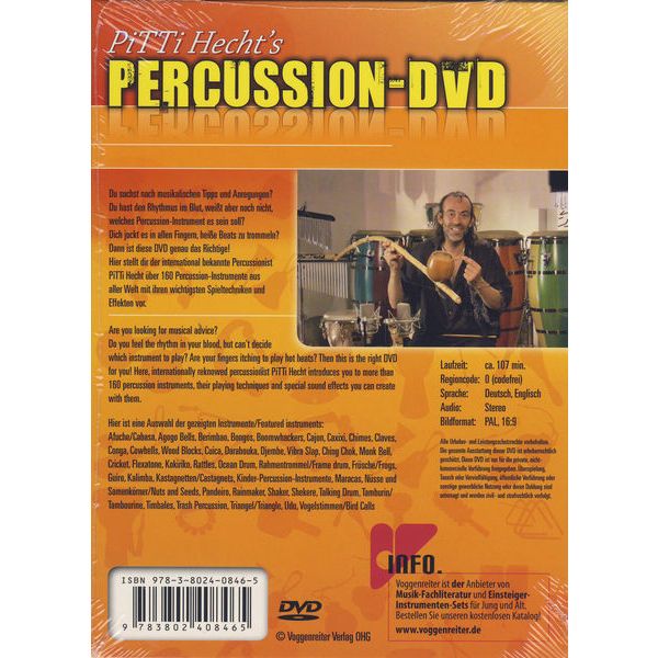 Voggenreiter Pitti Hecht's Percussion-DVD