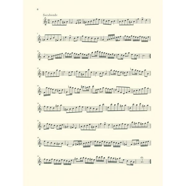 Henle Verlag Bach Partita a-moll for Flute