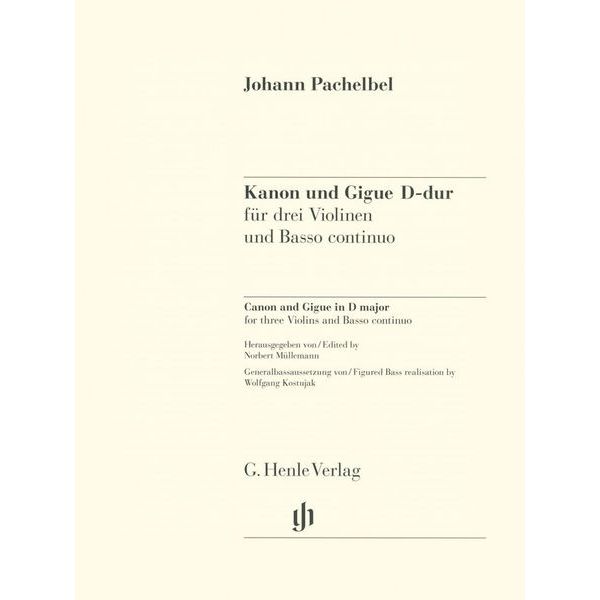 Henle Verlag Pachelbel Canon Gigue D Major