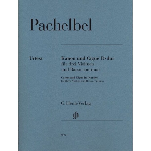 Henle Verlag Pachelbel Canon Gigue D Major
