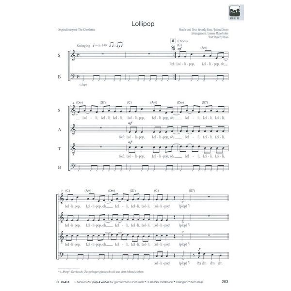 Helbling Verlag Pop 4 Voices