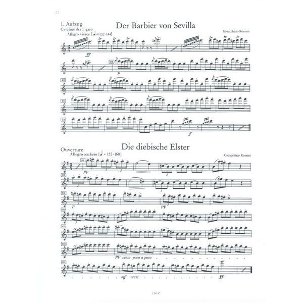 Edition Peters Orchester Probespiel Flöte