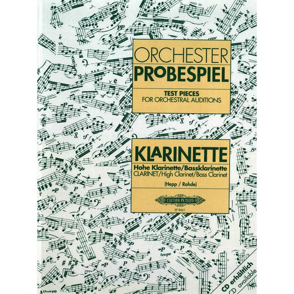 Edition Peters Orchester Probe Klarinette