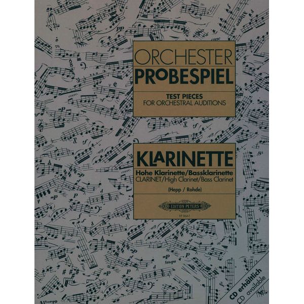 Edition Peters Orchester Probe Klarinette