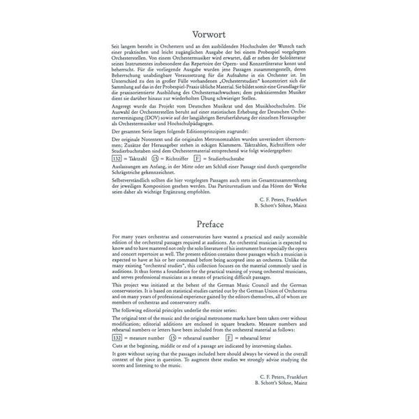 Edition Peters Orchester Probespiel Posaune