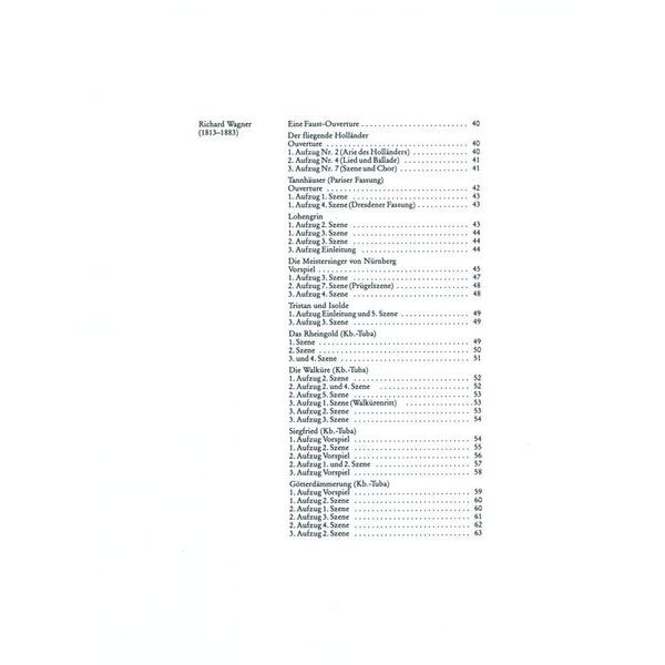 Edition Peters Orchester Probespiel Tuba
