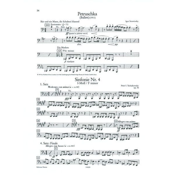 Edition Peters Orchester Probespiel Tuba