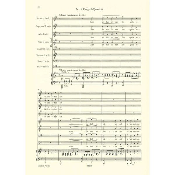 Edition Peters Mendelssohn Elias op.70