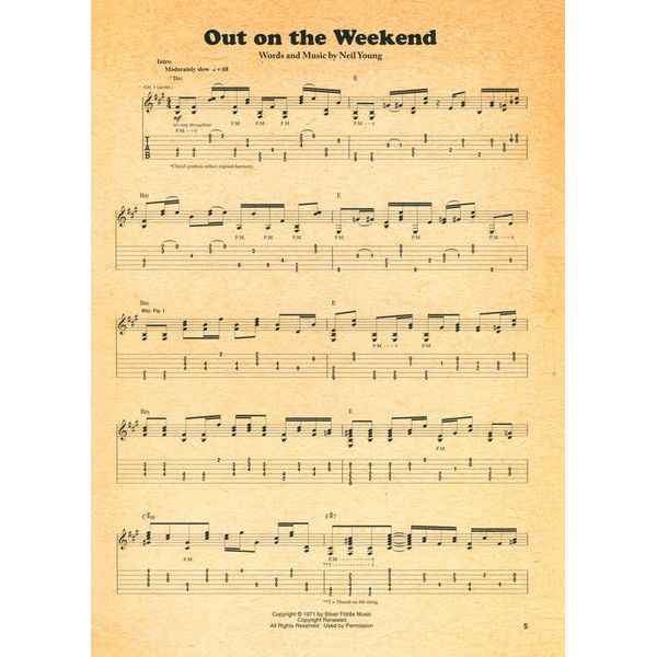 Hal Leonard Neil Young Harvest