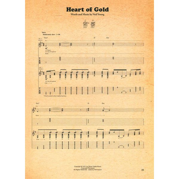 Hal Leonard Neil Young Harvest