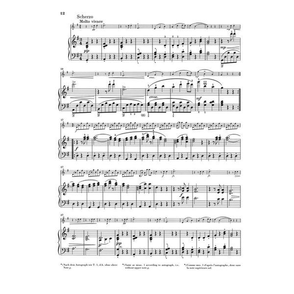 Henle Verlag Dvorak Sonatine Violin G-Dur