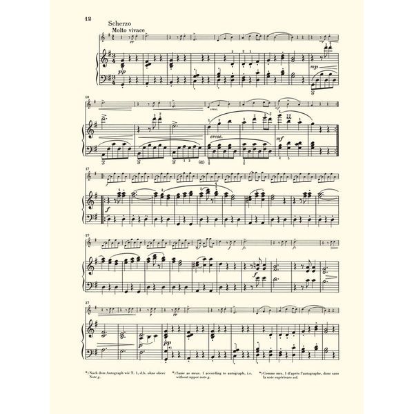 Henle Verlag Dvorak Sonatine Violin G-Dur