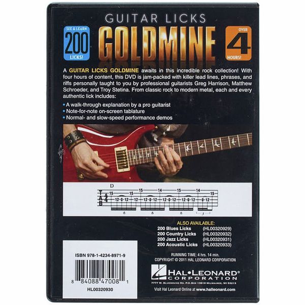 Hal Leonard 200 Rock Licks