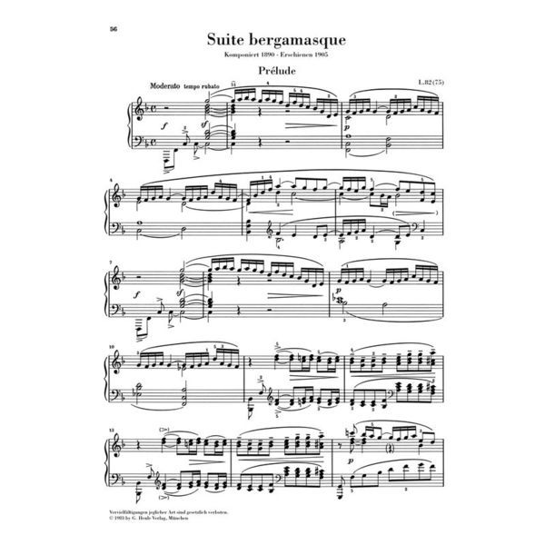 Henle Verlag Debussy Klavierwerke 1
