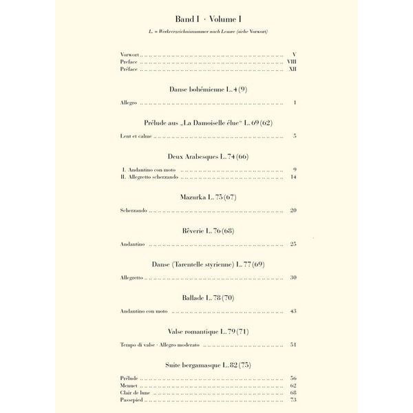 Henle Verlag Debussy Klavierwerke 1