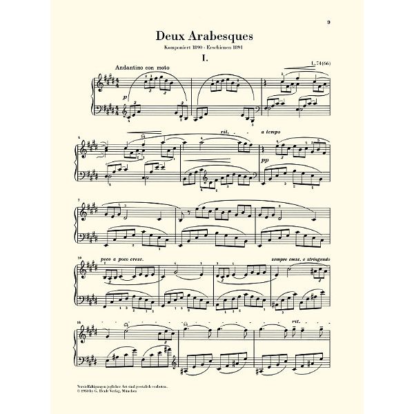 Henle Verlag Debussy Klavierwerke 1