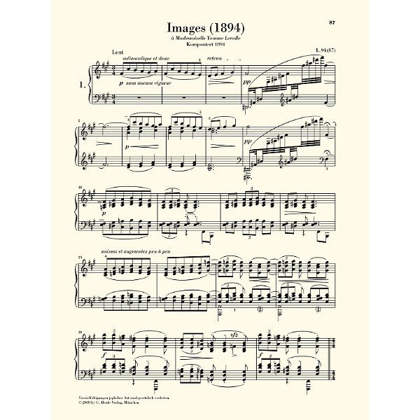 Henle Verlag Debussy Klavierwerke 1