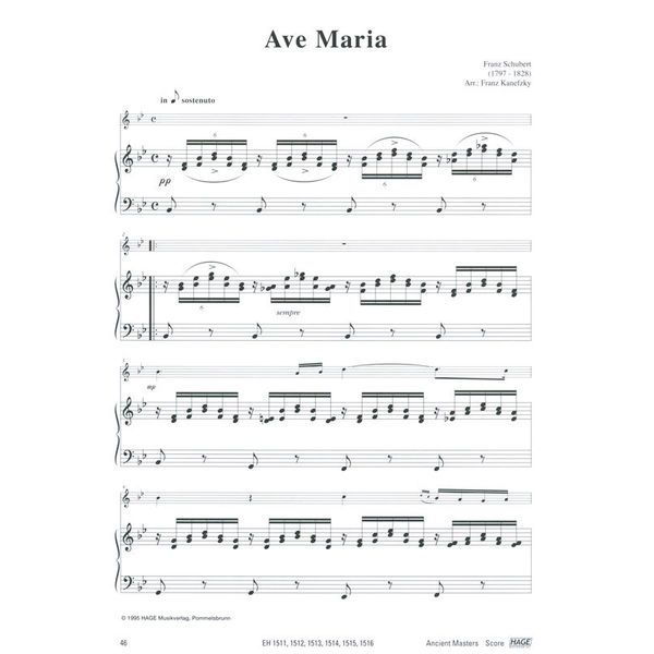 Hage Musikverlag Alte Meister Rec Piano