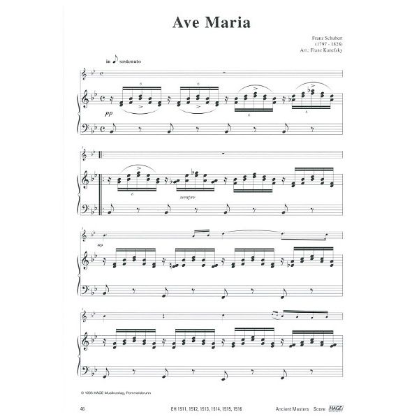 Hage Musikverlag Alte Meister Horn Piano