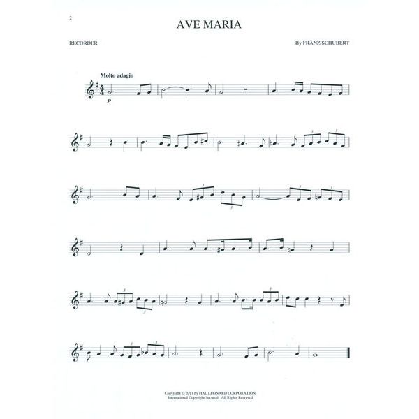 Hal Leonard Classical Favorites Recorder