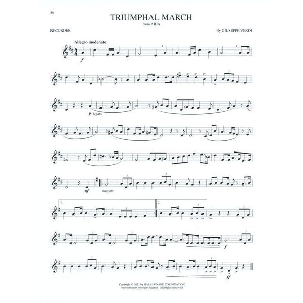 Hal Leonard Classical Favorites Recorder