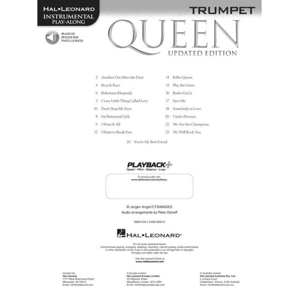 Hal Leonard Queen Trumpet Play-Along