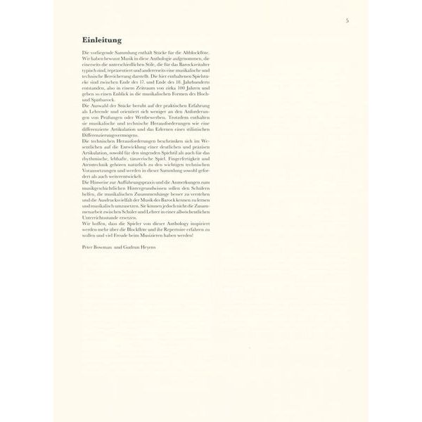 Schott Baroque Recorder Anthology 4