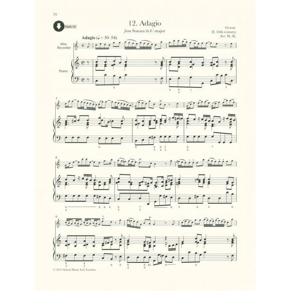 Schott Baroque Recorder Anthology 4