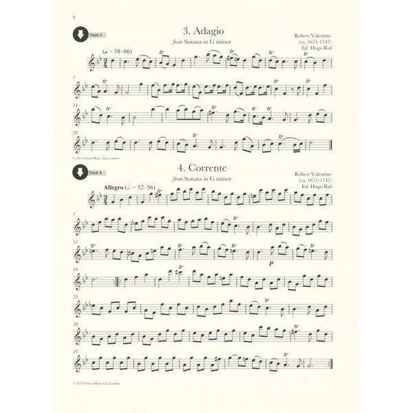 Schott Baroque Recorder Anthology 4