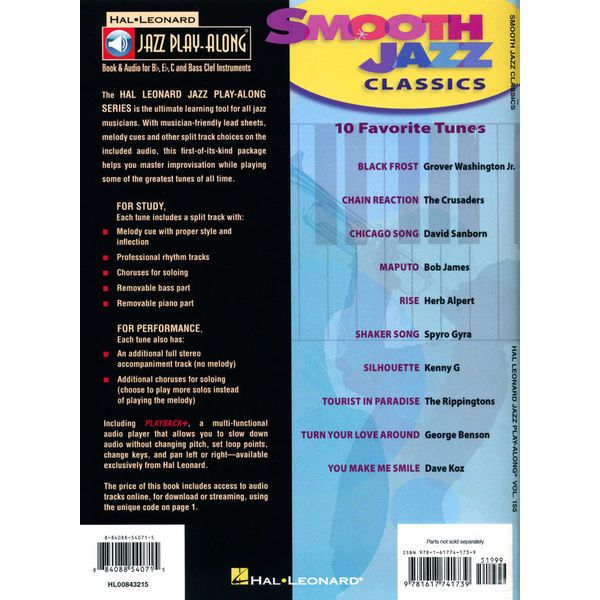 Hal Leonard Jazz Play-Along Smooth Jazz