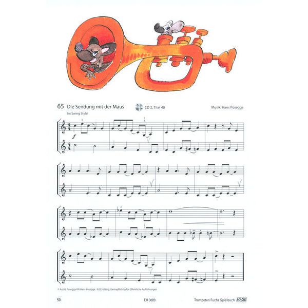 Hage Musikverlag Trompeten Fuchs Spielbuch