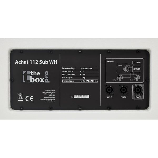 the box pro Achat 112 Sub WH