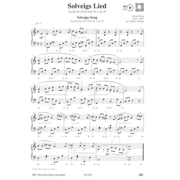 Hage Musikverlag Piano Classic Intermediate