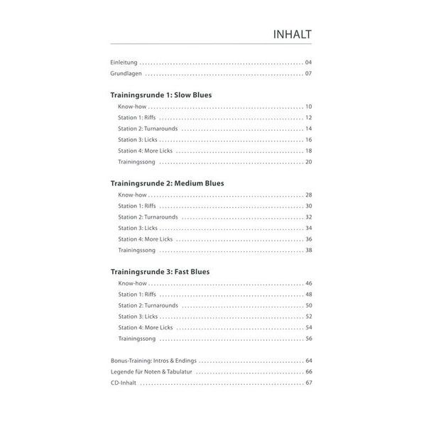 Hage Musikverlag Guitar Training Blues