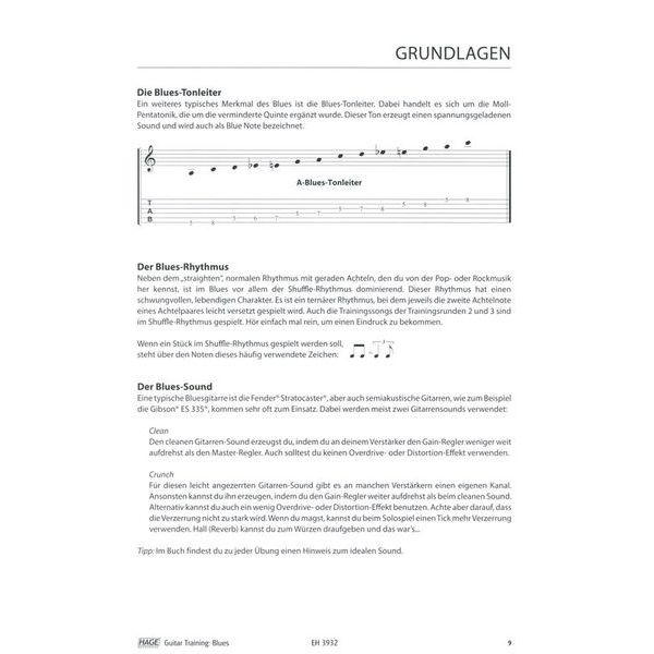 Hage Musikverlag Guitar Training Blues