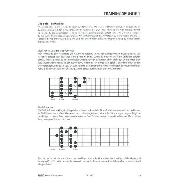 Hage Musikverlag Guitar Training Blues