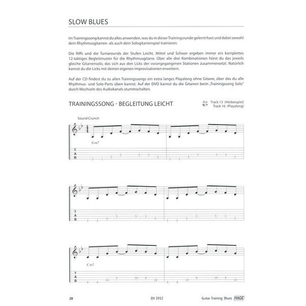 Hage Musikverlag Guitar Training Blues