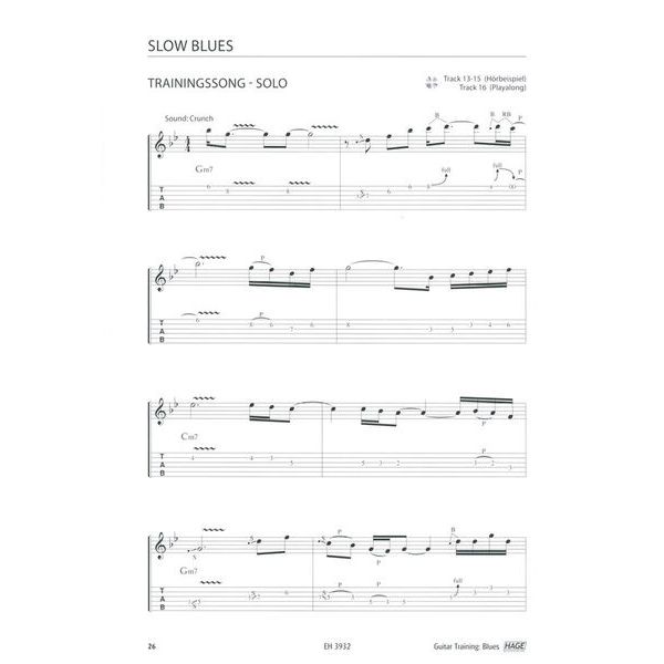 Hage Musikverlag Guitar Training Blues