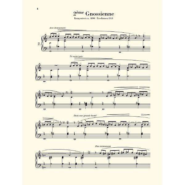 Henle Verlag Satie Gnossiennes