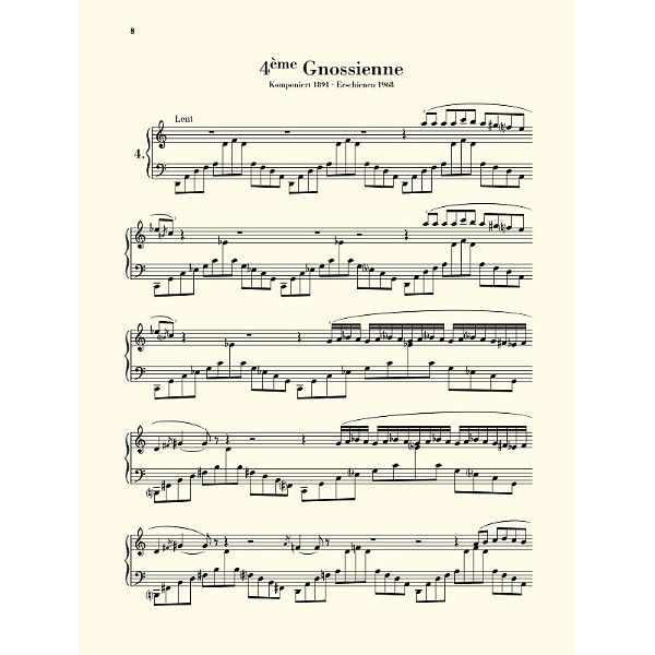 Henle Verlag Satie Gnossiennes
