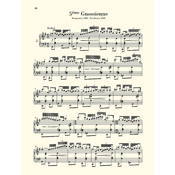 Henle Verlag Satie Gnossiennes