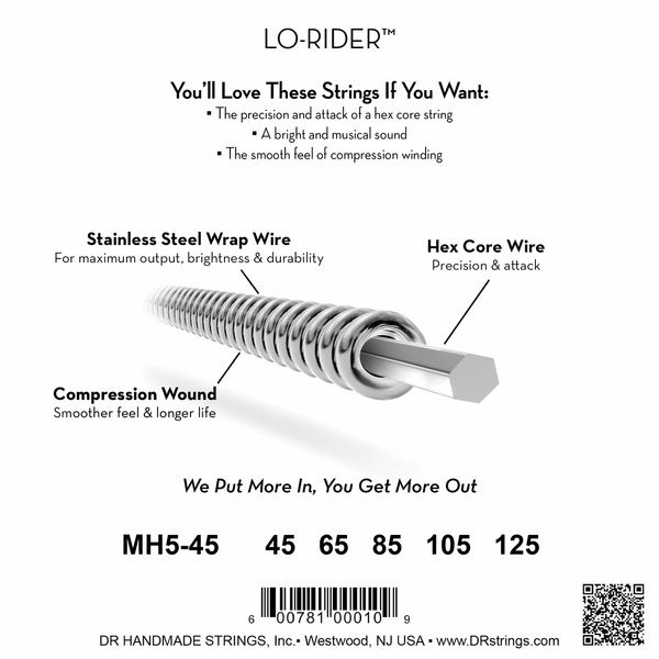 DR Strings Lo-Rider MH5-45