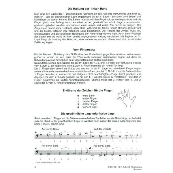 C.F. Schmidt Musikverlag Kontrabass-Schule 1