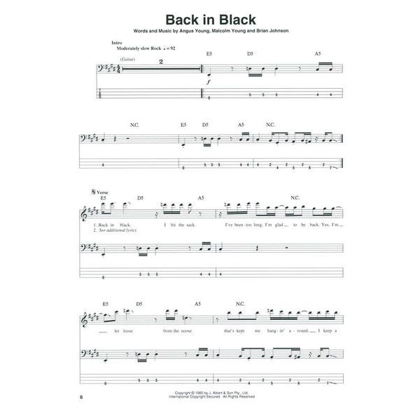 Hal Leonard Bass Play-Along AC/DC