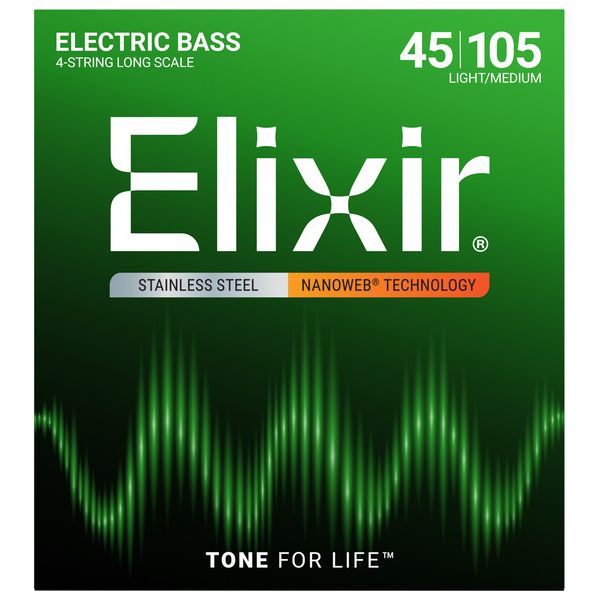 Elixir 14677 Stainless Steel L/M Bass