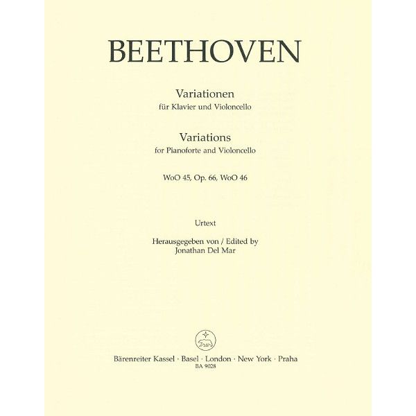 Bärenreiter Beethoven Variationen Cello
