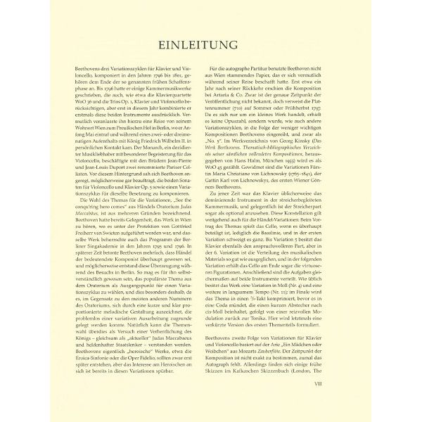 Bärenreiter Beethoven Variationen Cello