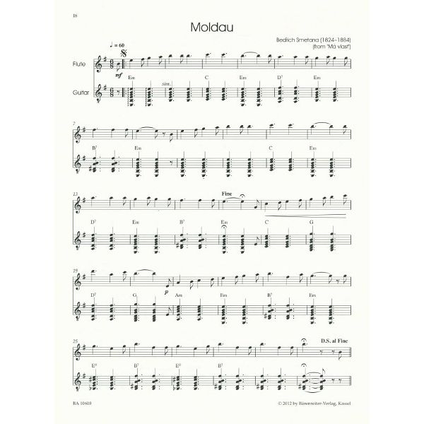 Bärenreiter Flute Classics Flute/Guitar